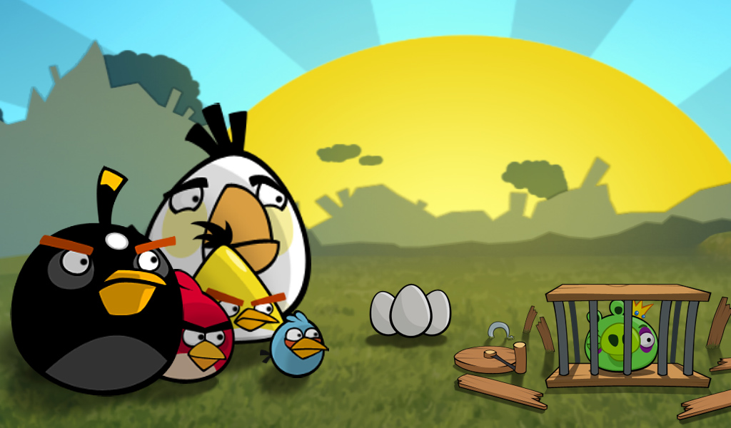 Wallpapers Miss You Angry Birds 1024x600 #miss you