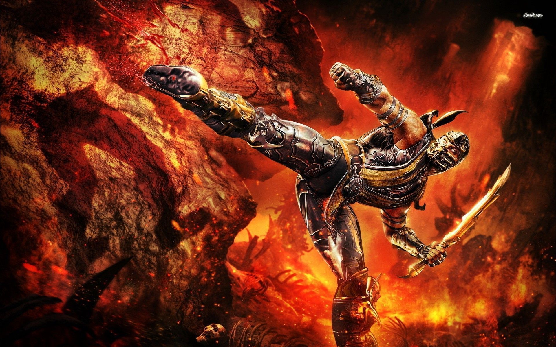 Mortal Kombat 9 Scorpion Backgrounds