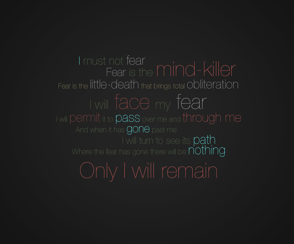 Litany Against Fear - Dune Wallpaper by Archaines on DeviantArt