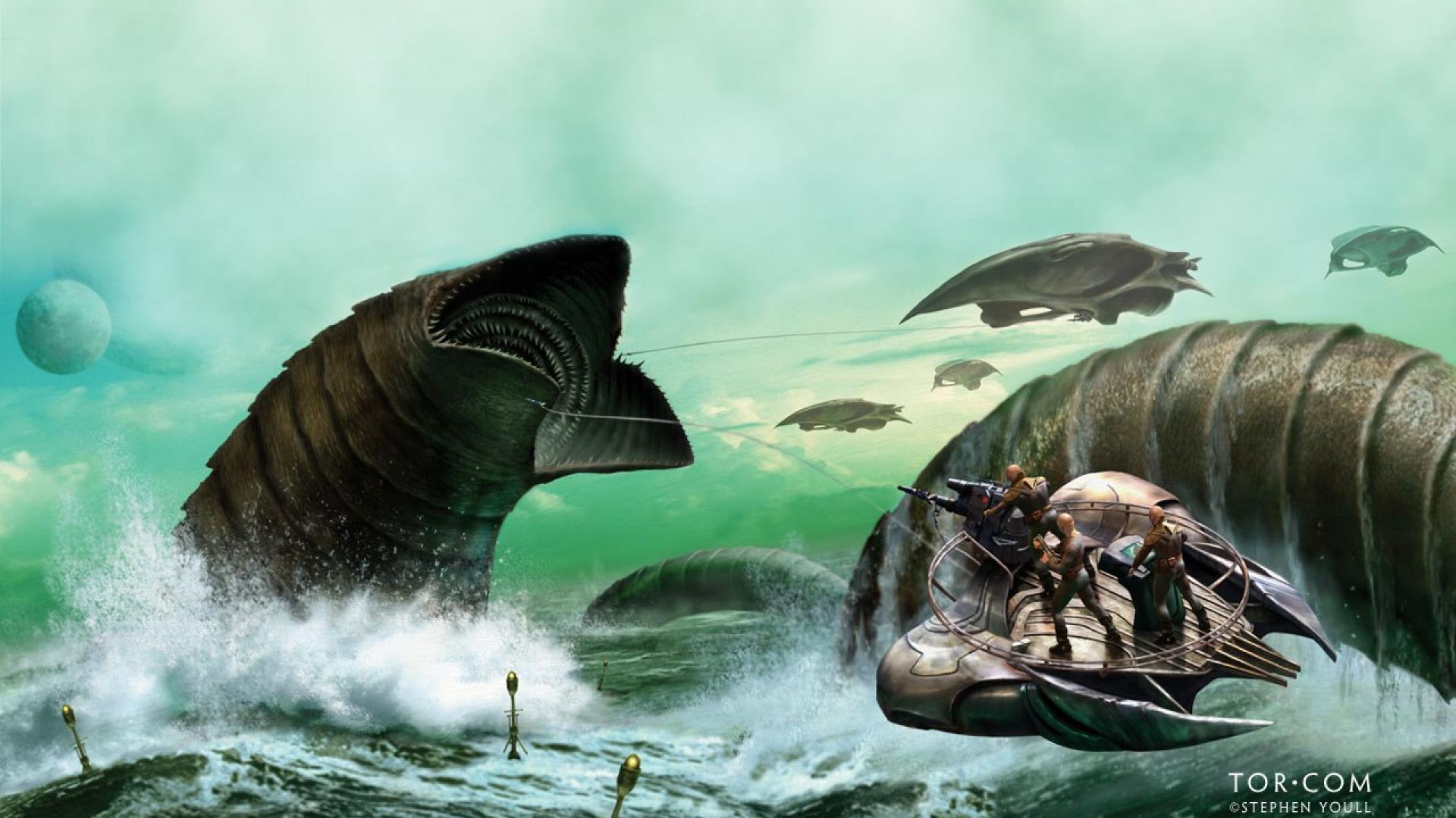 battle sea monsters dune water hd wallpaper - (#6375) - HQ Desktop ...