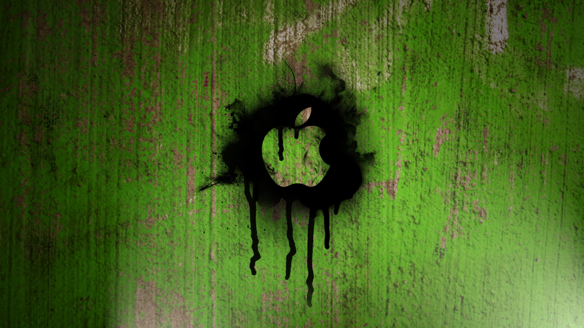 Apple-Spray-Paint-Wallpaper HD Wallpaper