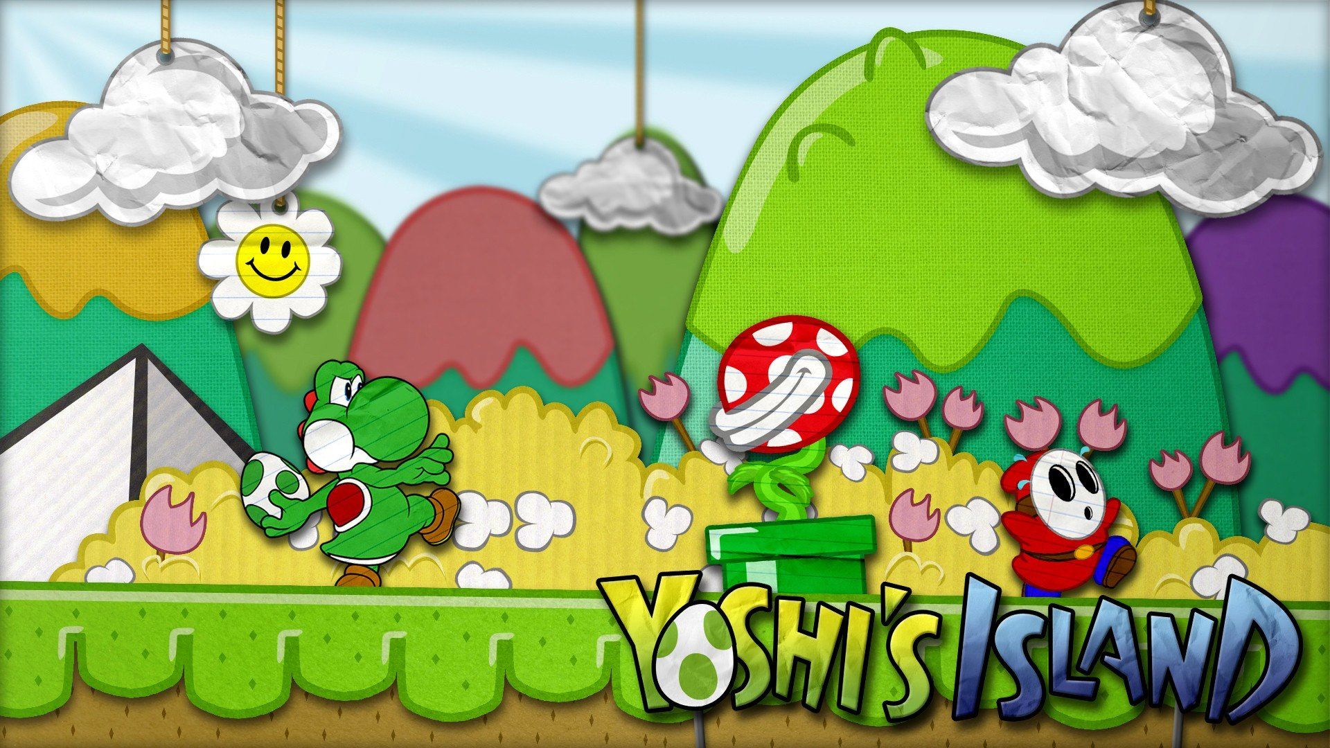 Video games Super Mario Yoshi Shy Guy Piranha Plant wallpaper ...