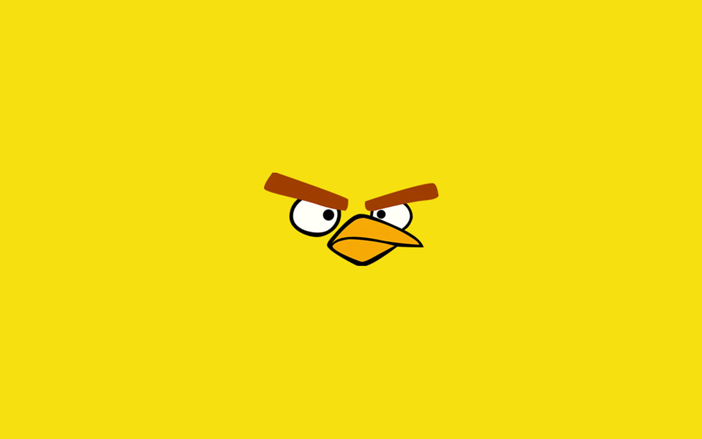 Angry Bird Yellow Desktpo Wallpaper | Free Desktop Wallpaper