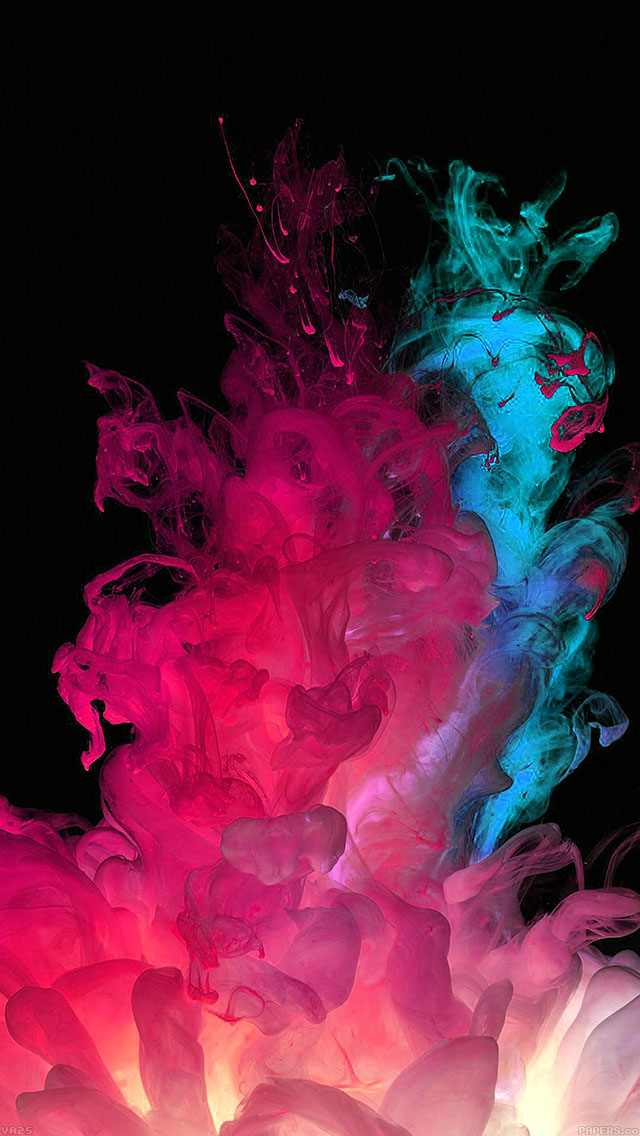 LG G3 Default Stock Colorful Smoke Explosion iPhone 5 Wallpaper ...