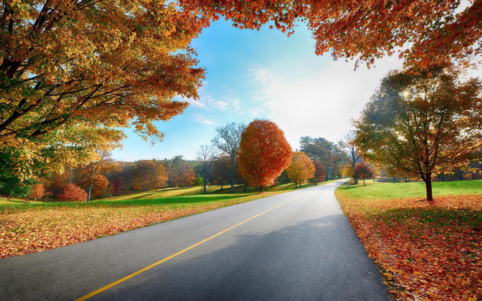 Country Road Autumn Desktop Wallpapers - New HD Wallpapers