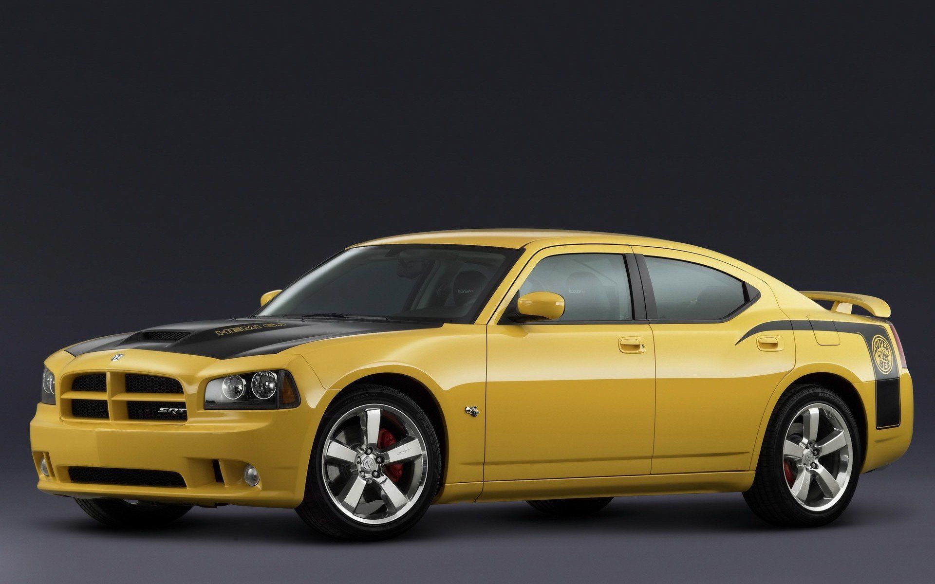 Cars Dodge Dodge Charger SRT8 Black and Yellow wallpaper ...