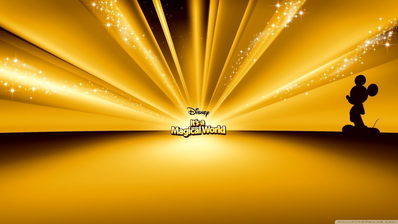 Mickey Mouse Disney Gold HD desktop wallpaper Widescreen High resolution