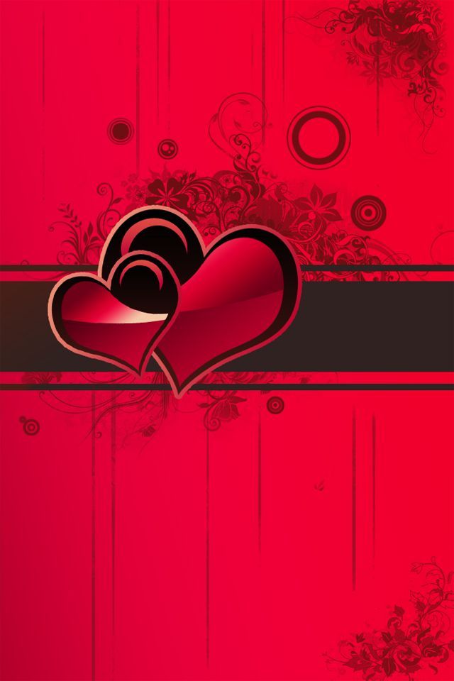 Cool Red Heart Iphone 4 Wallpapers 640x960 Hd Wallpaper For Cell ...