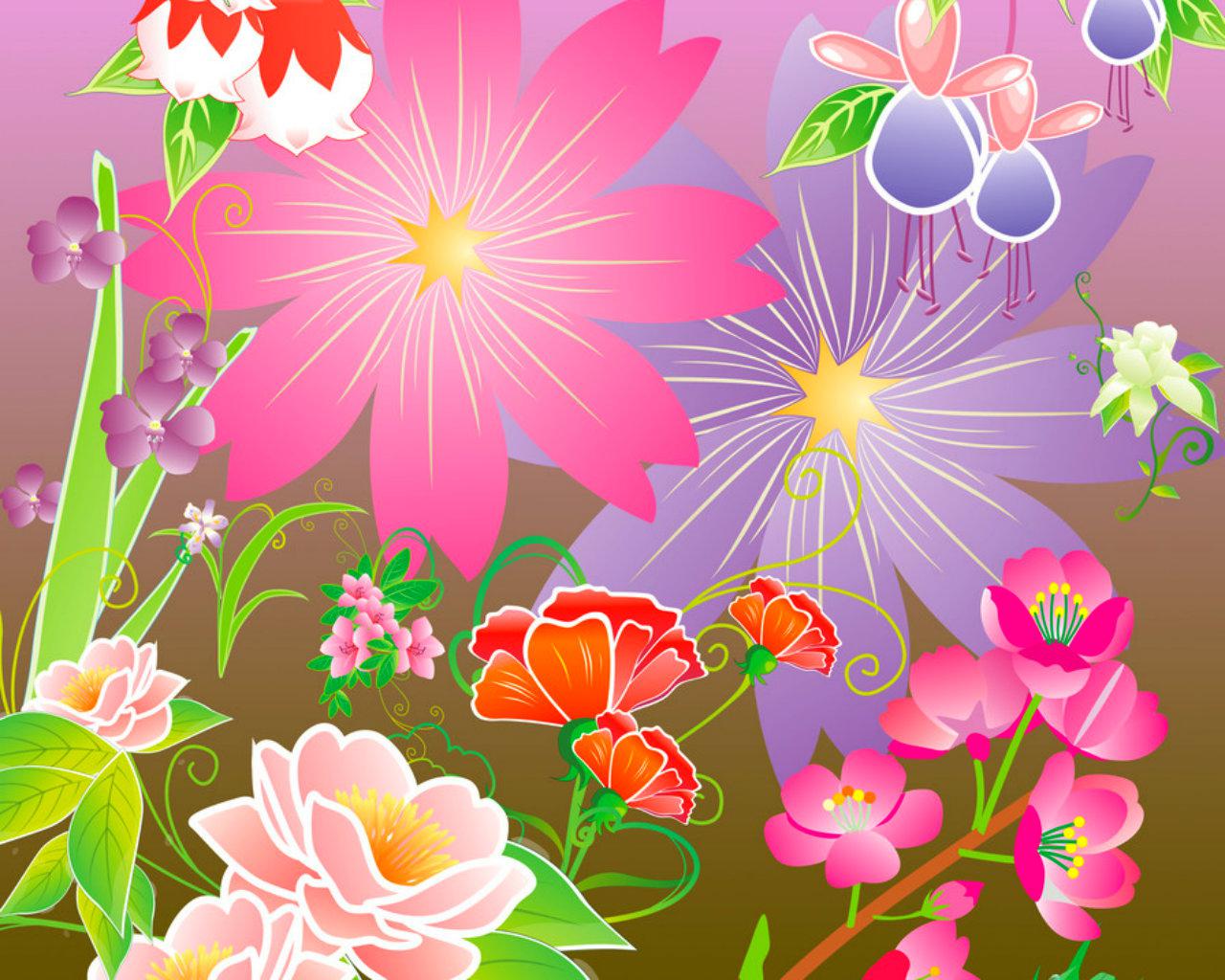 Bright colors flowers - (#119527) - High Quality and Resolution ...