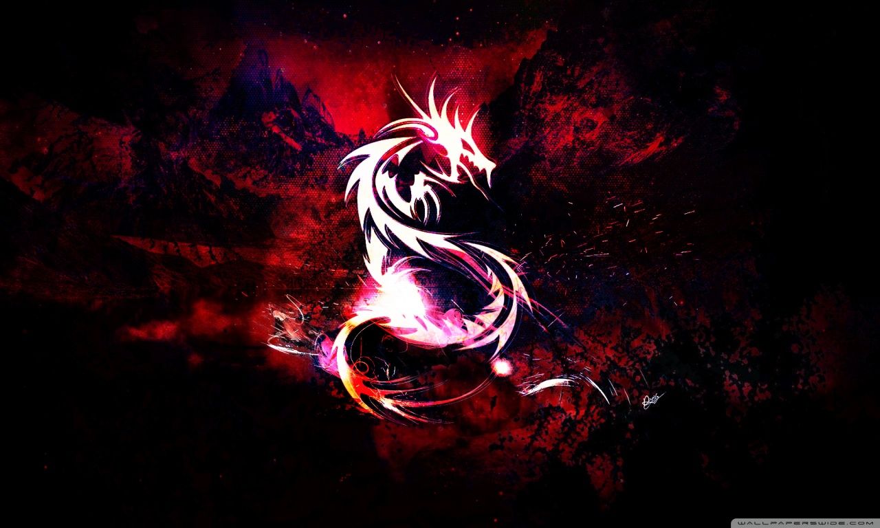 Bloody Red Dragon HD desktop wallpaper Widescreen High resolution