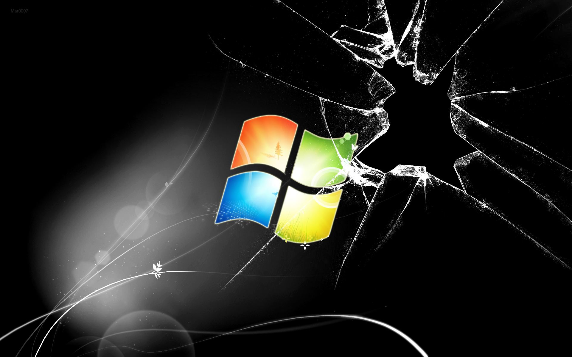 Broken Windows Screen | HD Pix