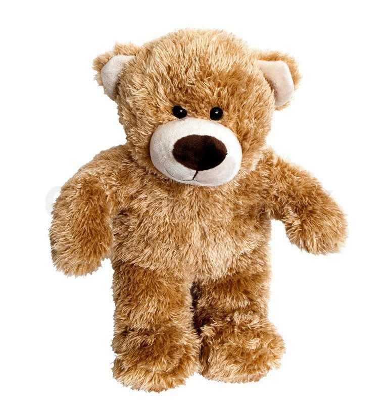 Teddy bear isolated on white background Stock Photo Colourbox