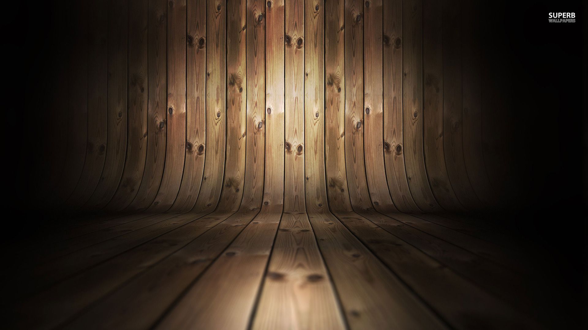 Curved wood wallpaper - Abstract wallpapers - #18259