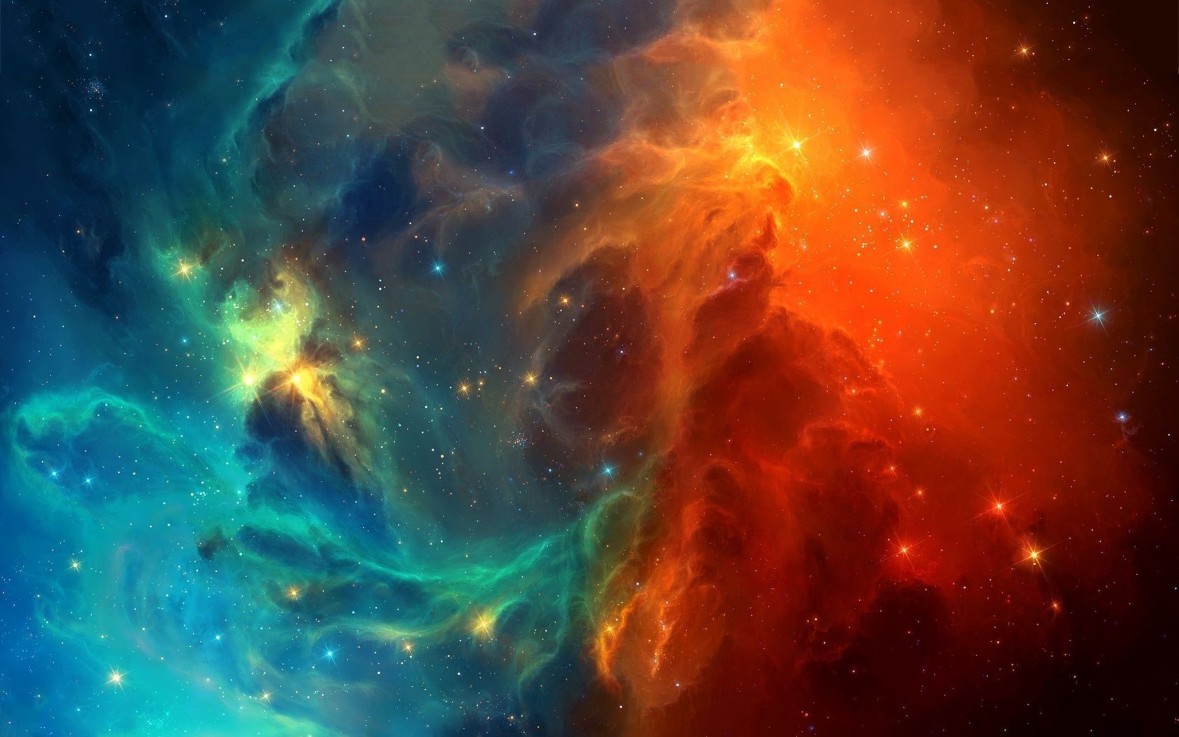 1680x1050 Space nebula stars Wallpaper