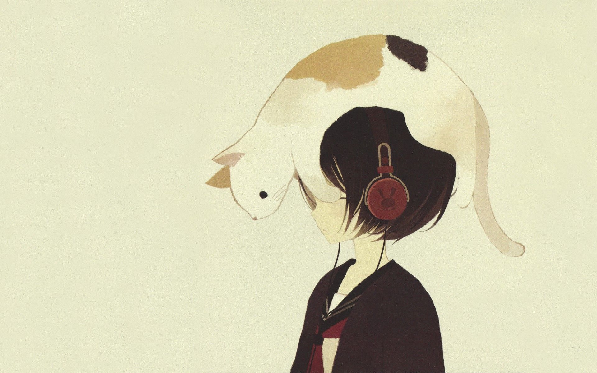Anime Girls With Headphones Wallpaper | 1920x1200 | ID:19520