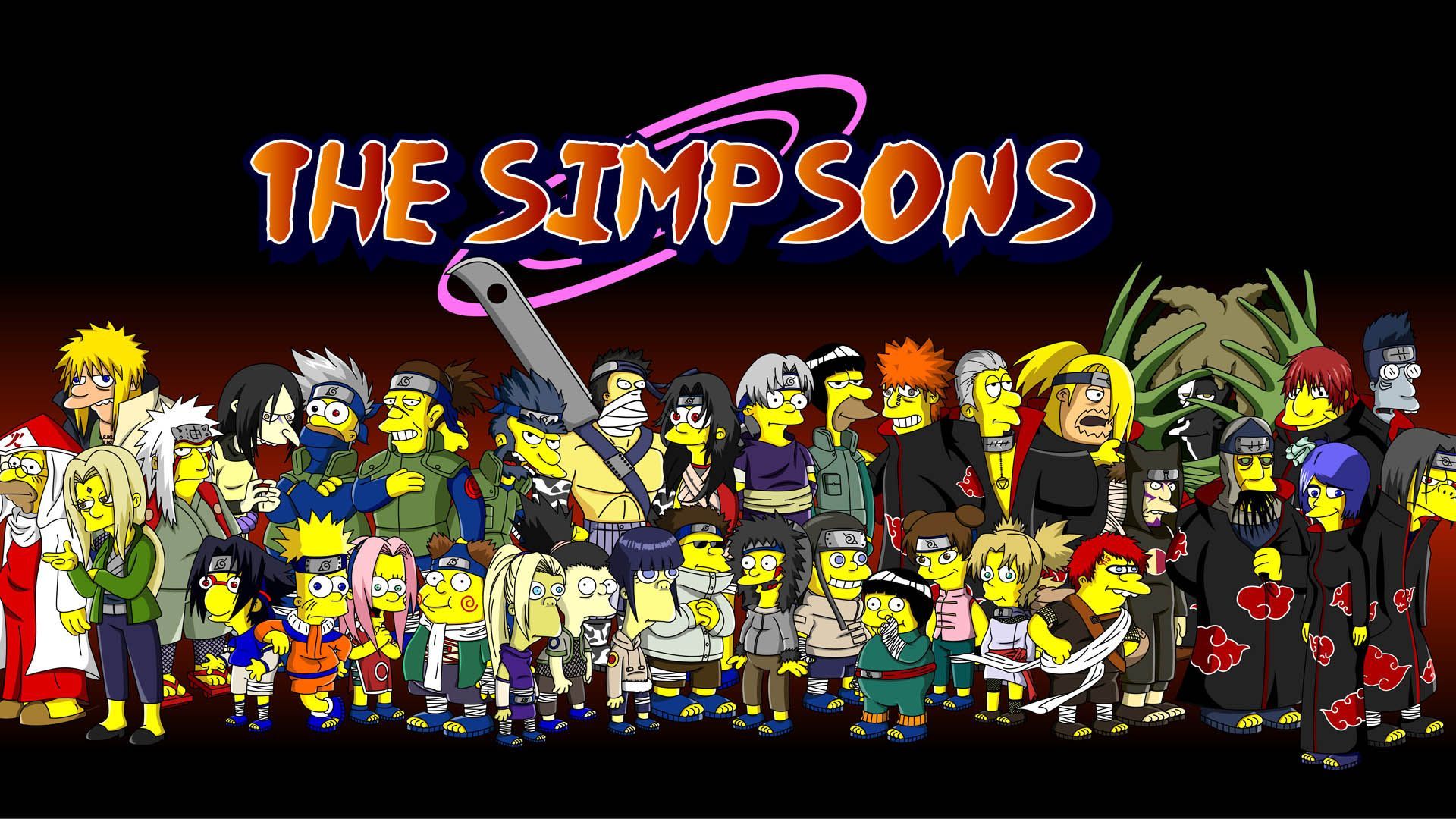 Download Naruto The Simpsons Wallpaper 1920x1080 | Full HD Wallpapers