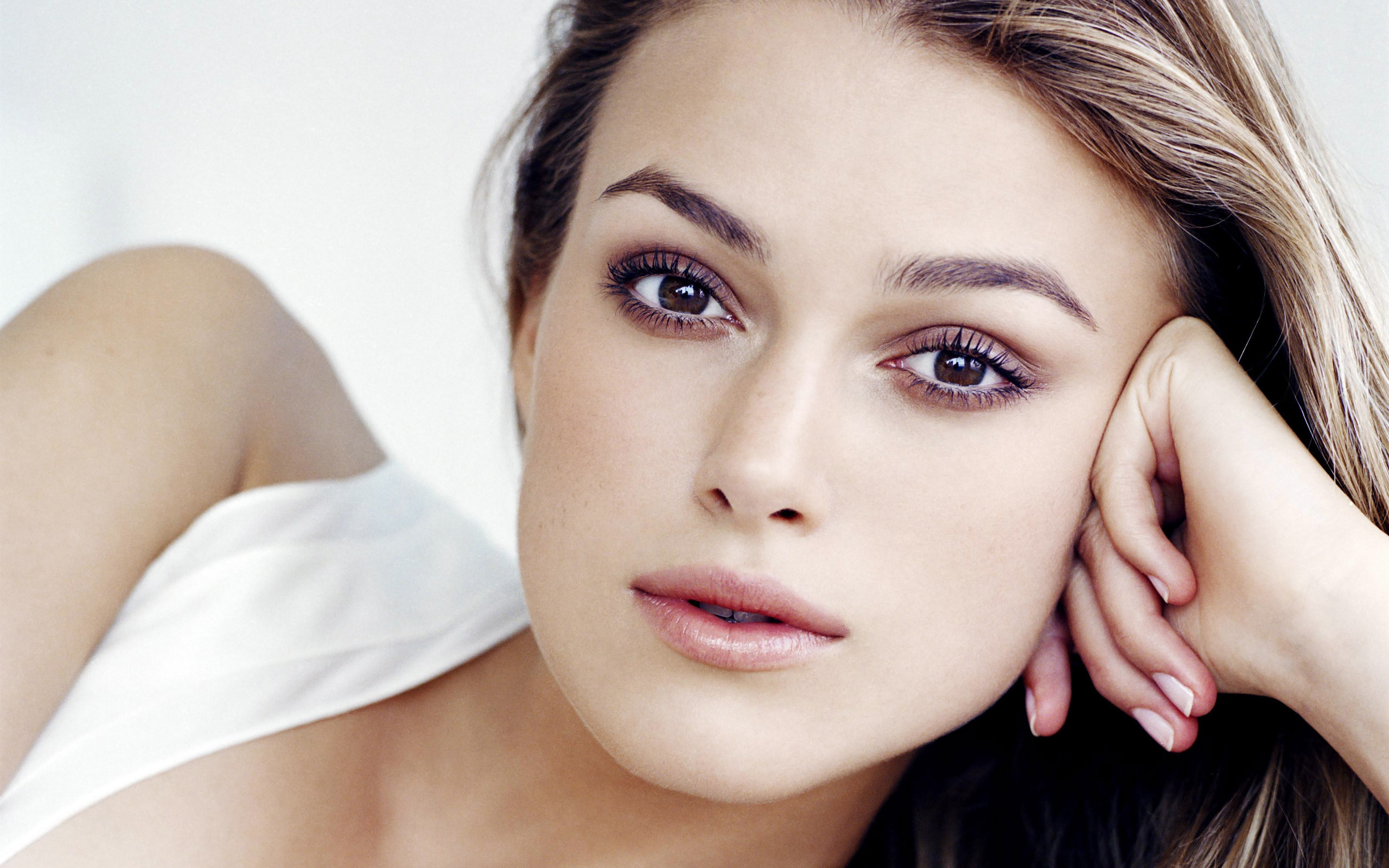 Wallpapers Female Face Faces Actress Keira Knightley Beautiful ...