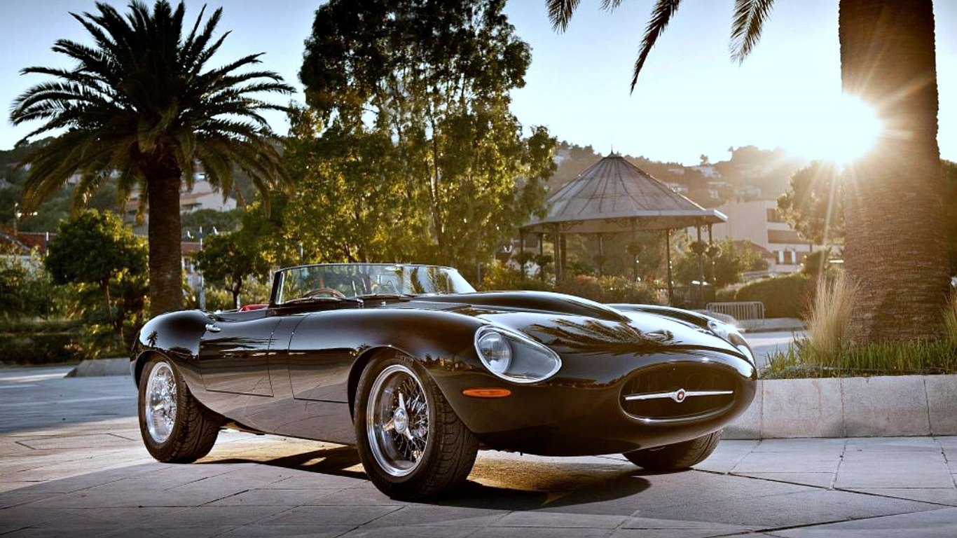 1366x768 black jaguar wide desktop background, jaguar, autos, cars ...
