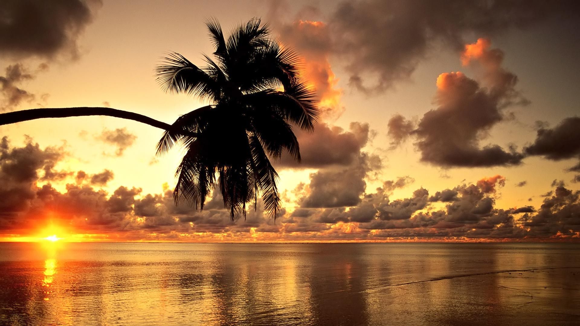 Hawaii, Beach, Sunset, Landscape, Clouds, Nature, Photography