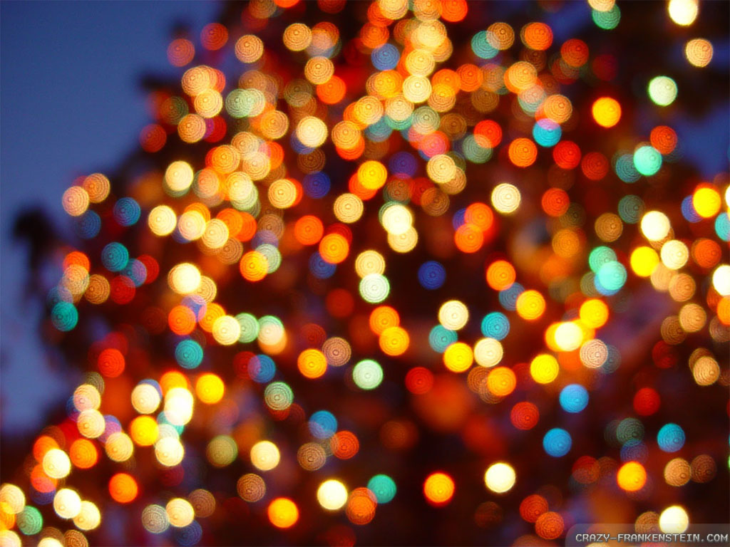 White Christmas Lights Background | Wall Collection