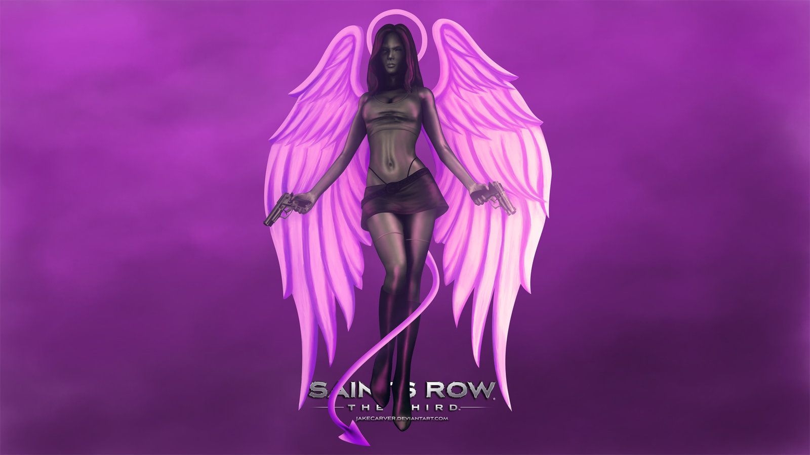 Angel/Demon Babe Wallpaper (Saints Row 3) by JakeCarver on DeviantArt