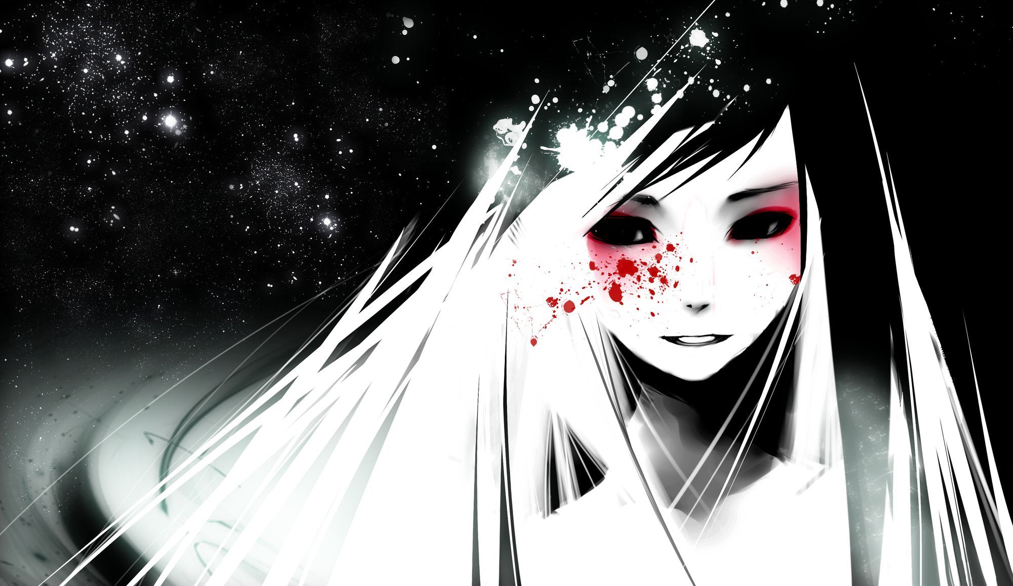 2000x1158px Cool Anime Bloody Face | #337274