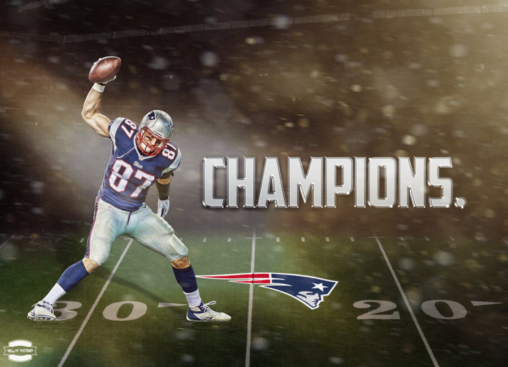 New England Patriots 'Champions' Wallpaper by NewtDesigns on ...