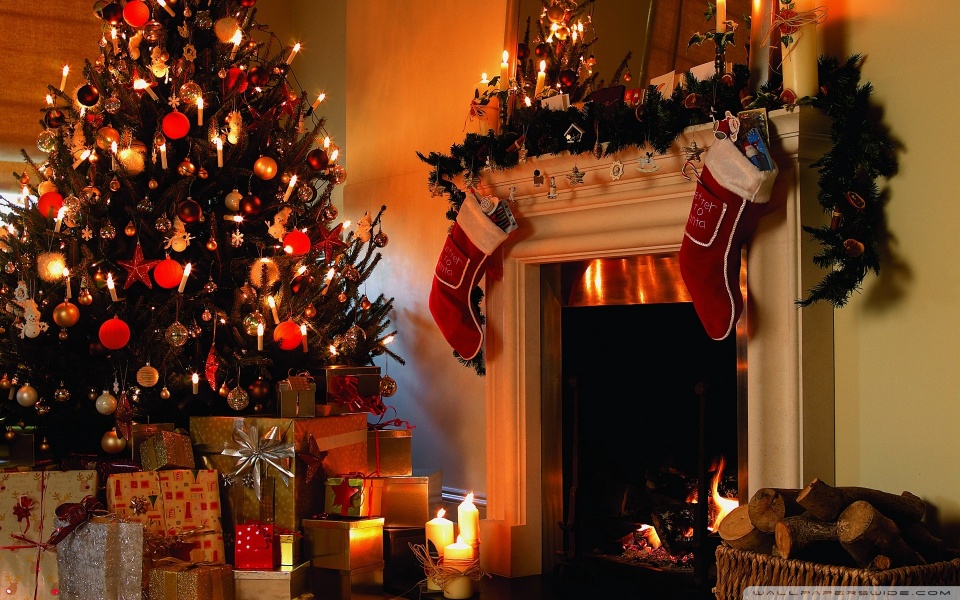Christmas Tree House HD desktop wallpaper : High Definition ...