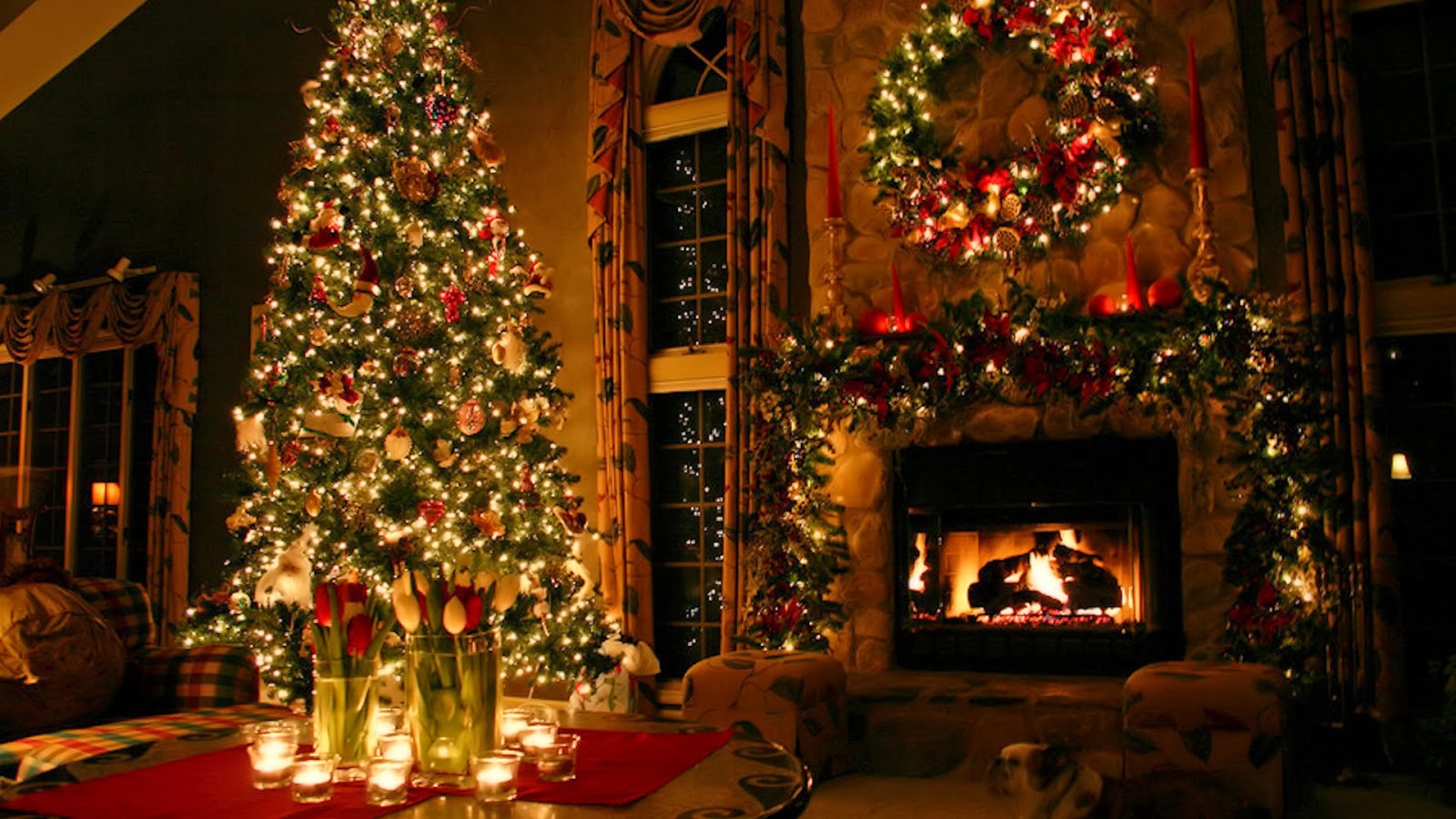 Christmas Home Decorations Sky HD Wallpaper