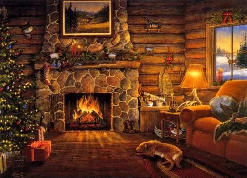 Cozy Christmas Hd Wallpaper - Cozy Rustic Christmas Wallpapers