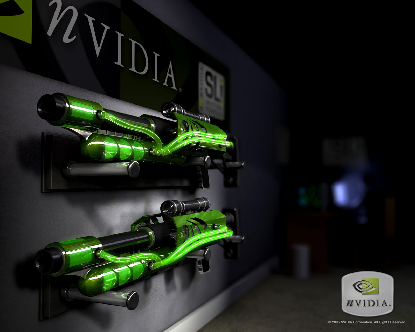 Central Wallpaper: nVidia Graphic Card HD Logo Wallpapers