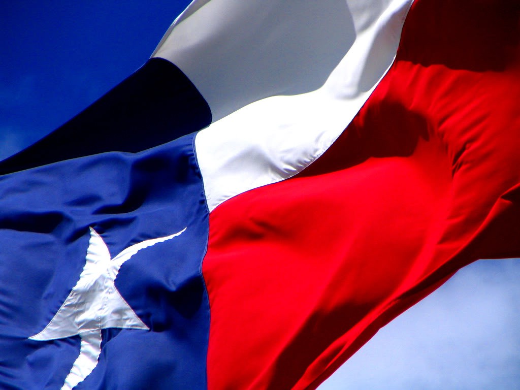 Texas Flag Nylon Lady Liberty Flag & Flagpole AUSTIN, TEXAS