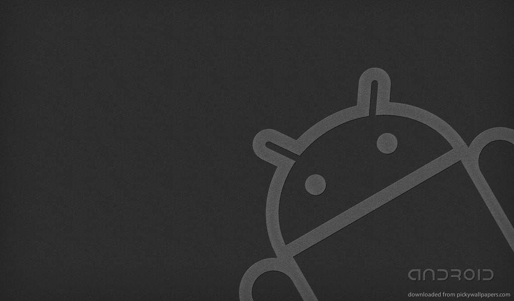 Download Android Grey Logo Wallpaper For Blackberry Playbook