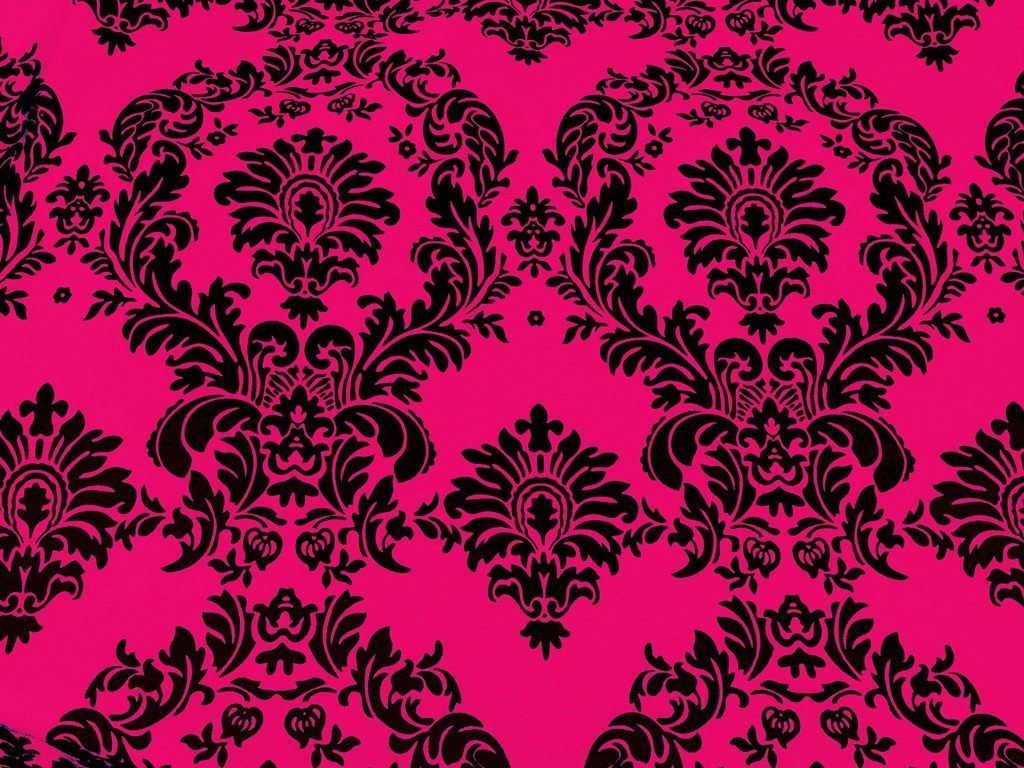 hot pink and black wallpaper