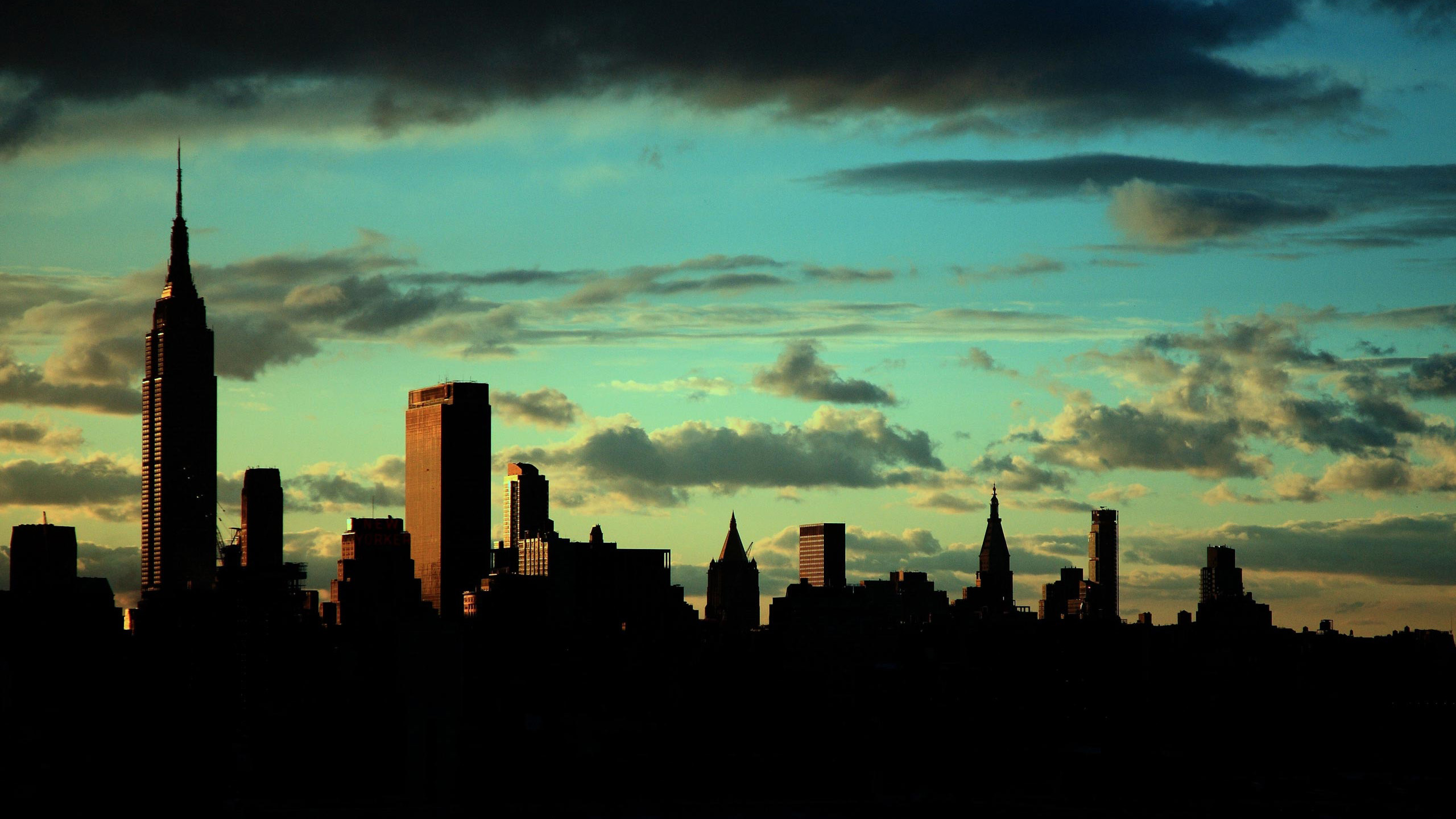 New York City Skyline Dusk wallpaper
