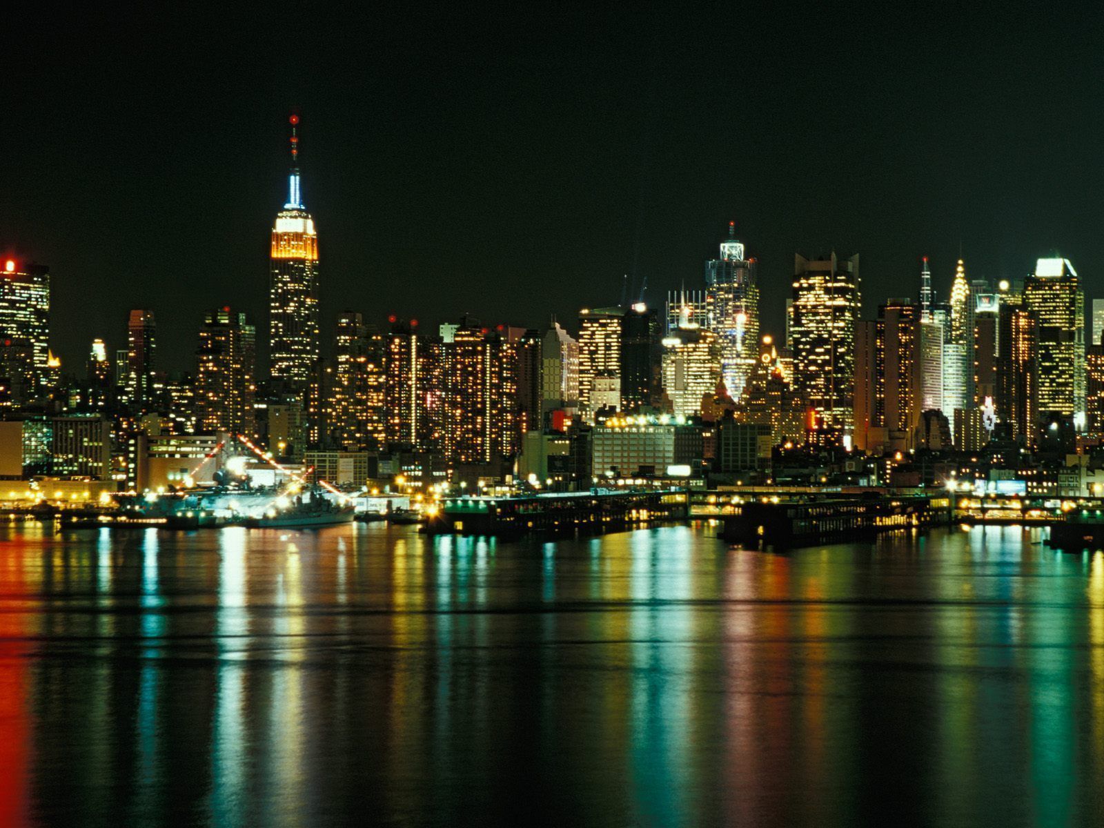 Buildings & City: New York City Skyline As Seen From Weehawken ...