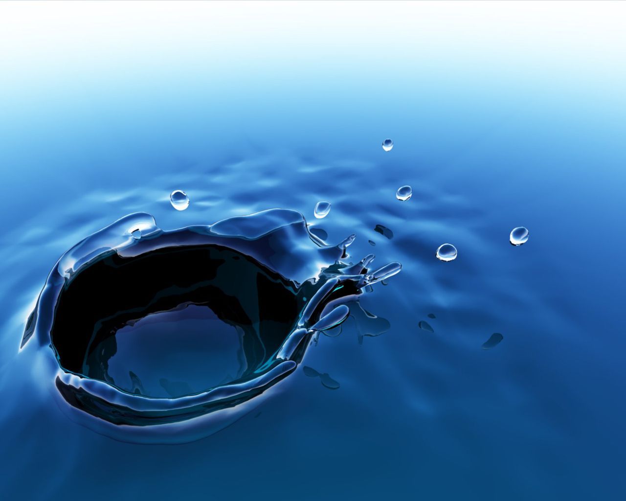 Full HD Wallpapers Abstract, Water, Blue