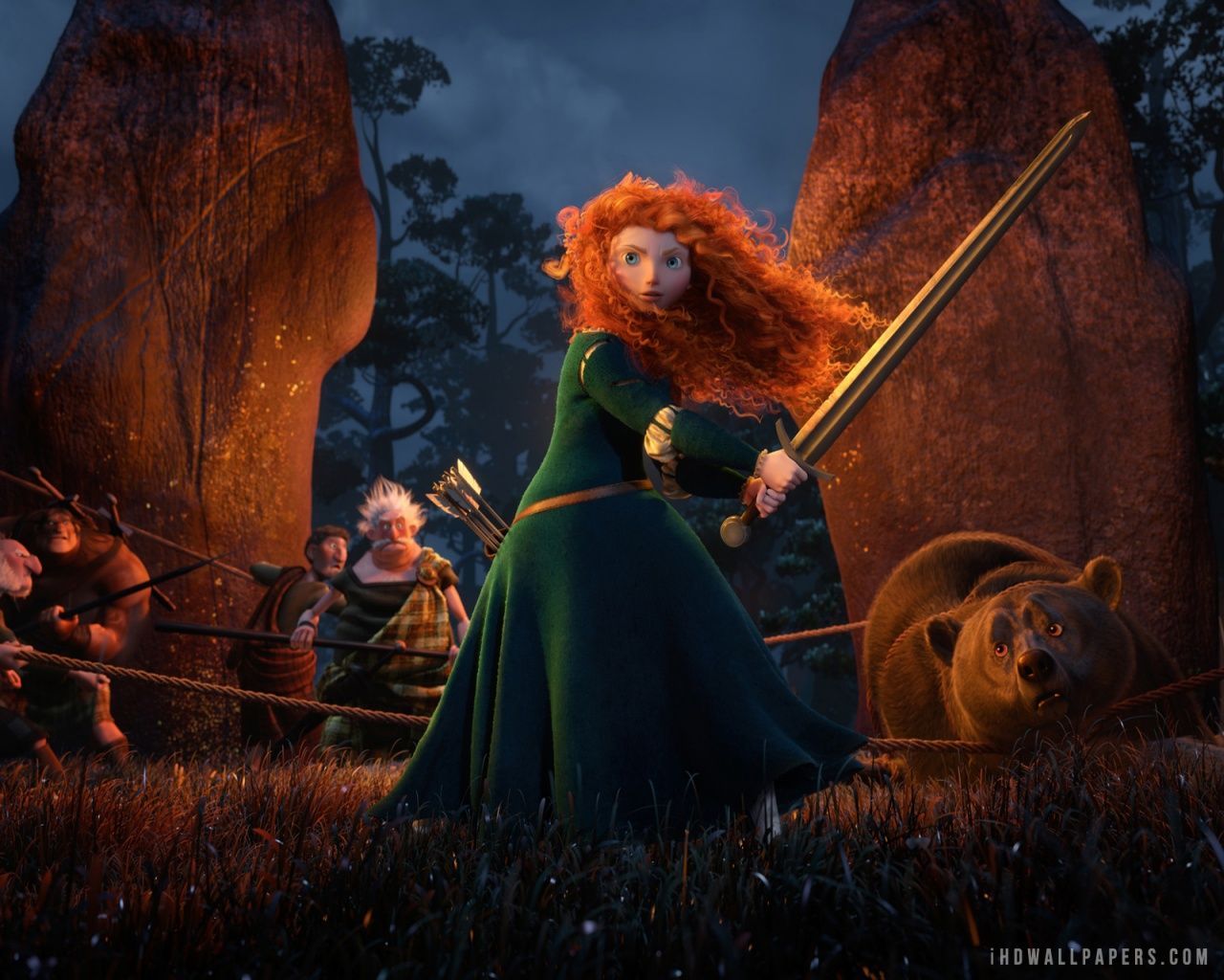 Princess Merida in Brave Movie HD Wallpaper - iHD Wallpapers