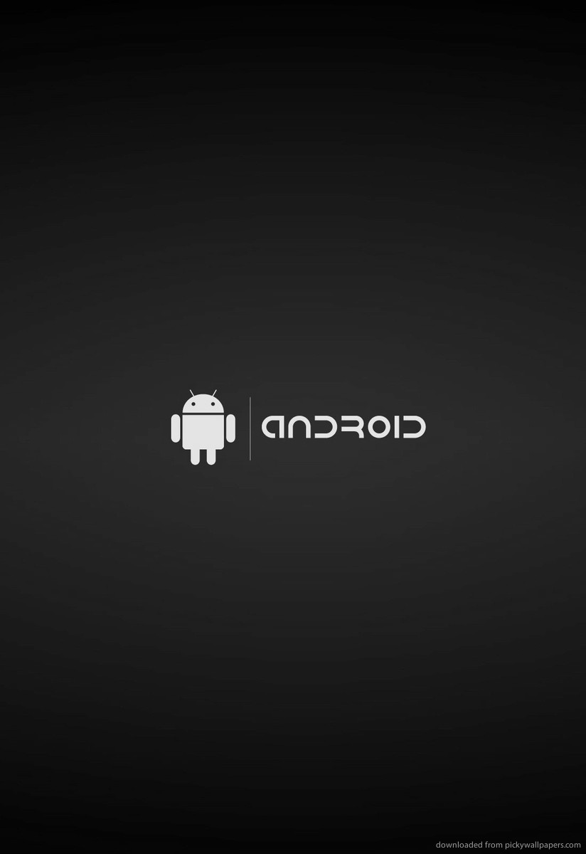 Download Minimalistic Android On A Blue Background Screensaver For