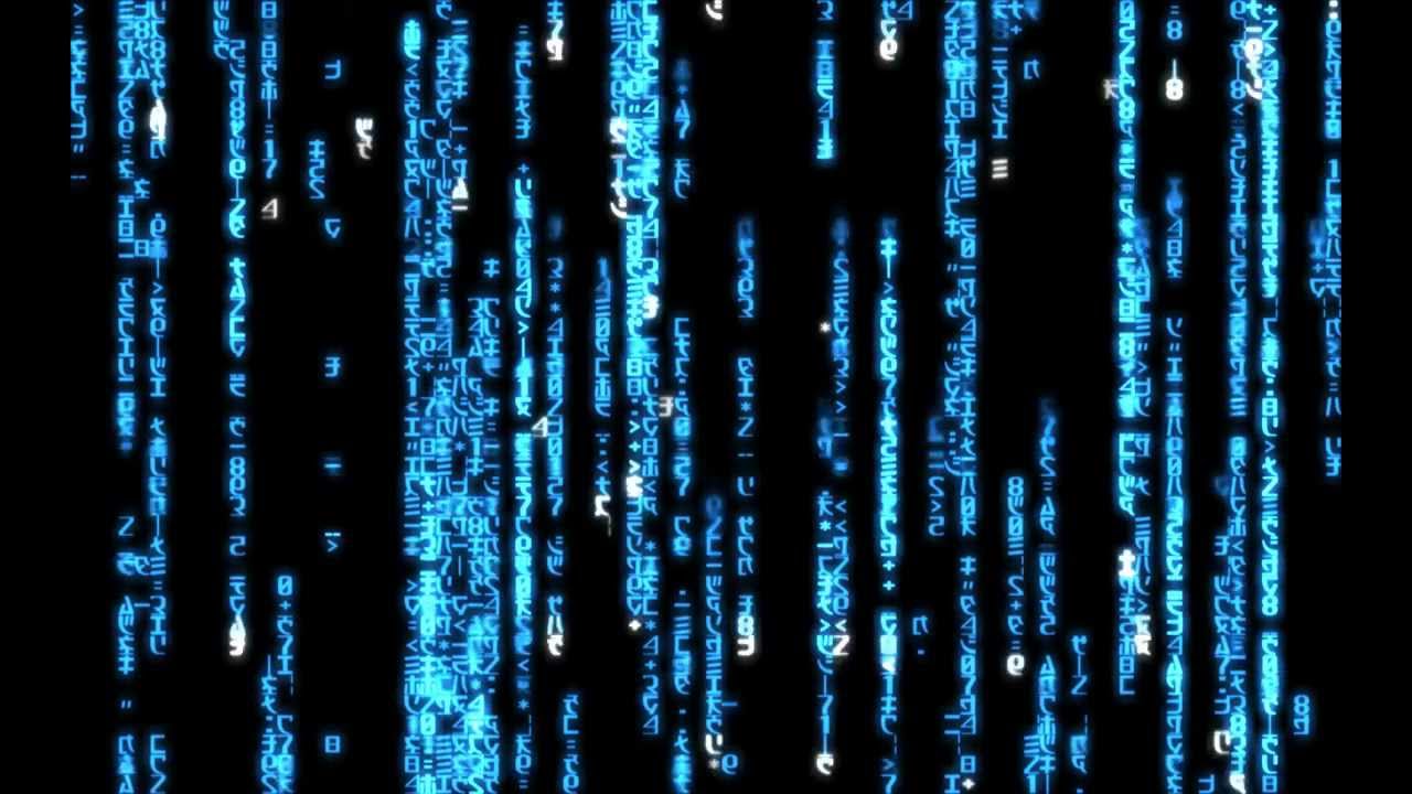 Matrix Code Blue - 1440x900 for Dreamscene - YouTube