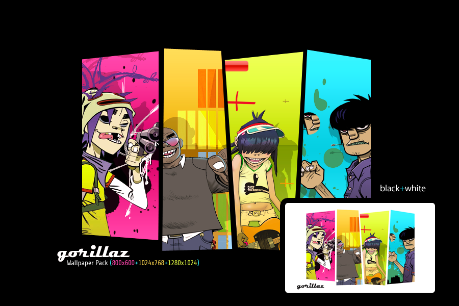 Gorillaz Wallpaper Pack by alieno on DeviantArt