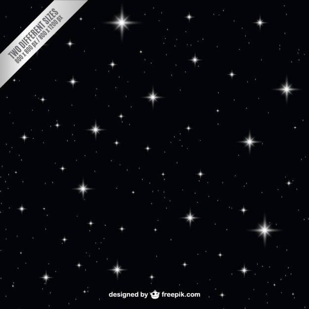 Dark night sky with stars background Vector | Free Download