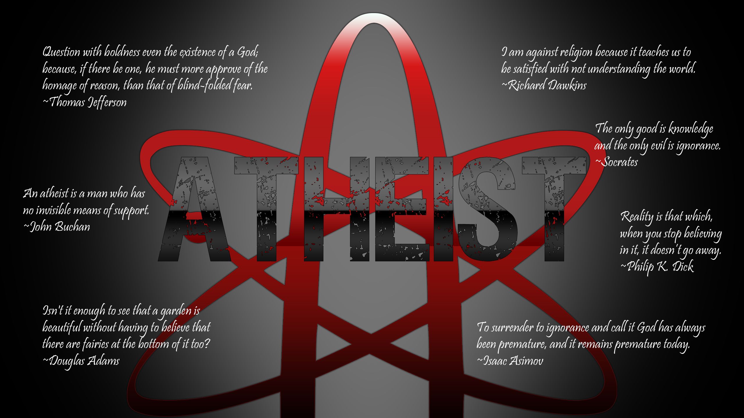 Text quotes atheism wallpaper | 2560x1440 | 14620 | WallpaperUP