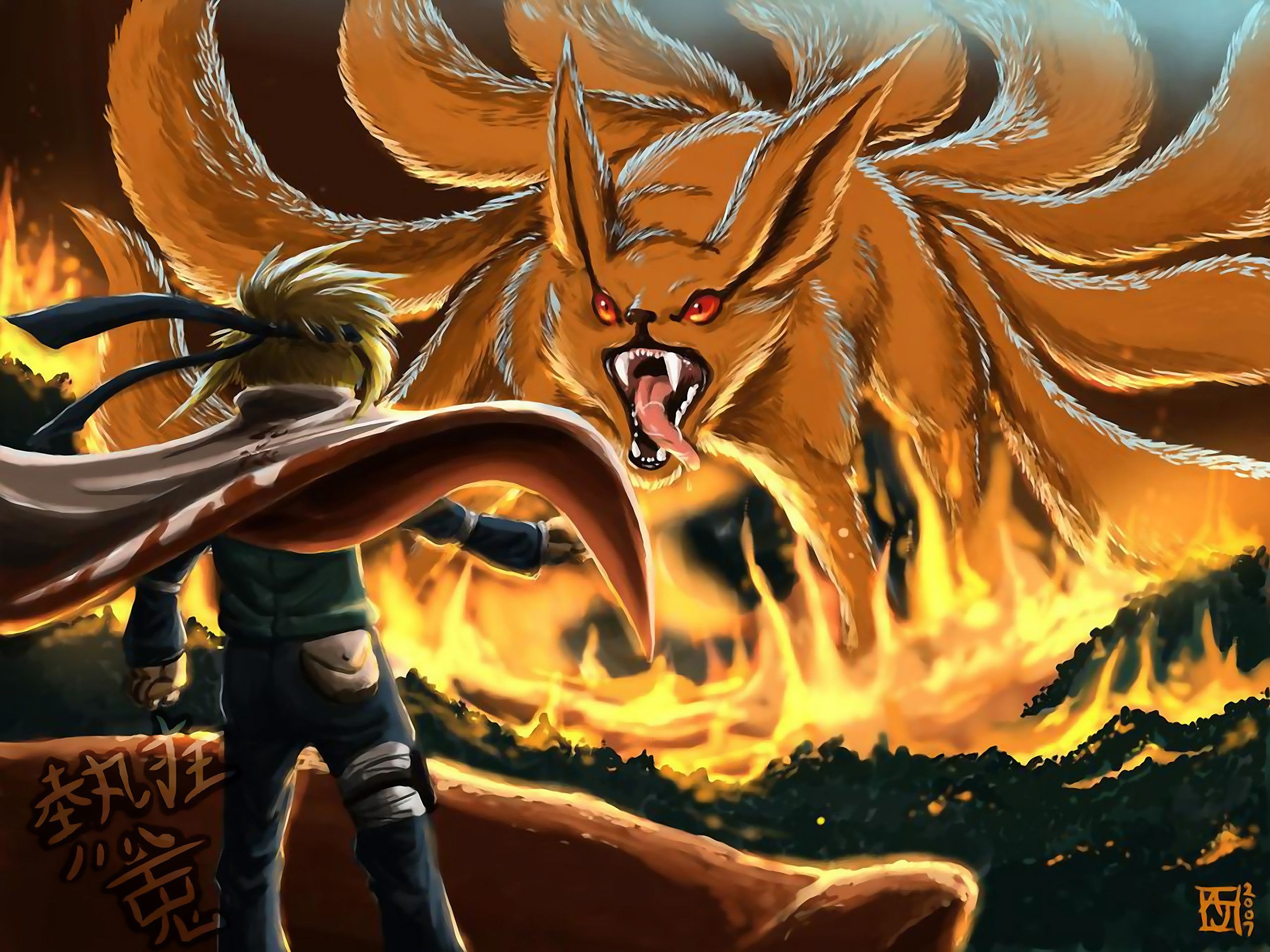 14 Nine Tails HD Wallpapers Backgrounds - Wallpaper Abyss