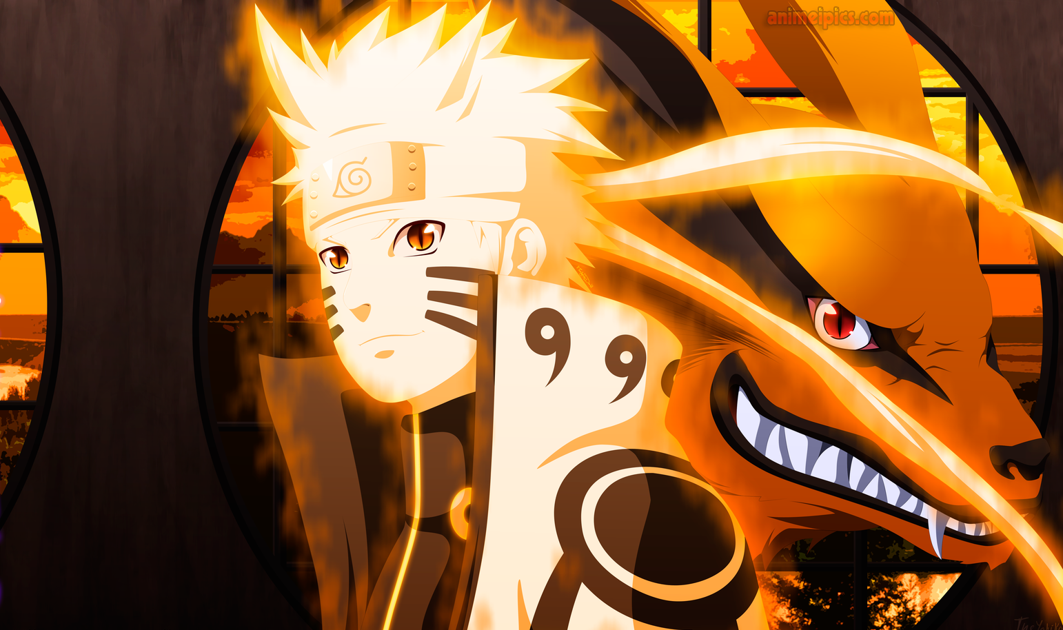 Naruto Nine Tails Mode - wallpaper