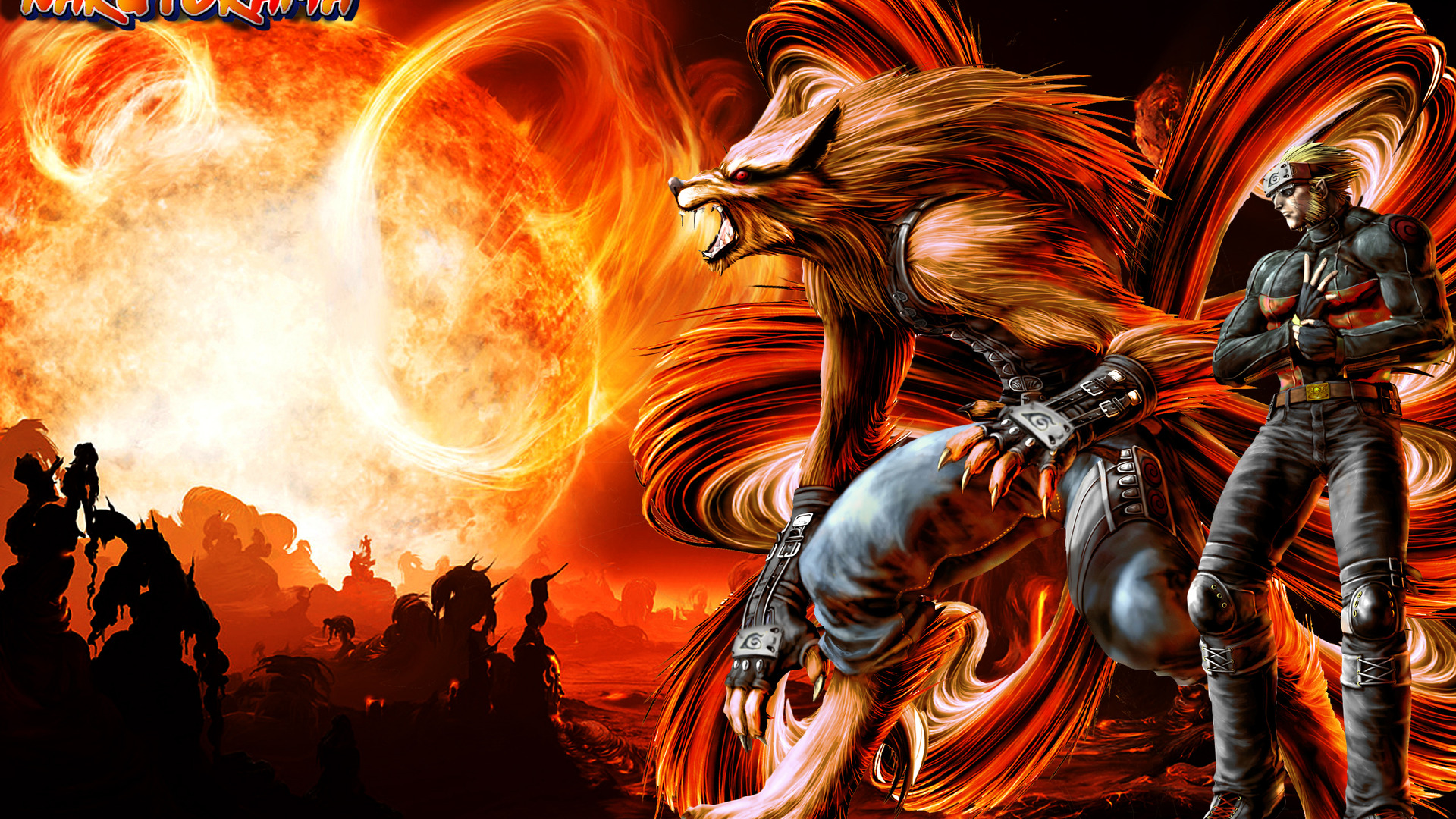 Nine Tails and Naruto, 1920x1080 HD Wallpaper and FREE Stock Photo