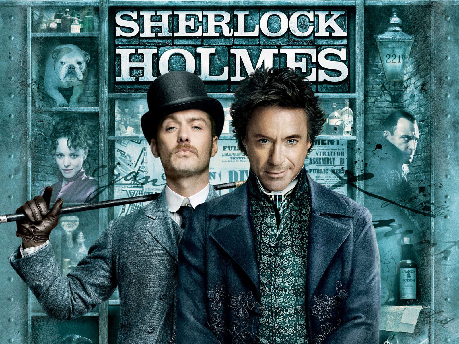 Sherlock Holmes Movie Poster Wallpapers HD Backgrounds