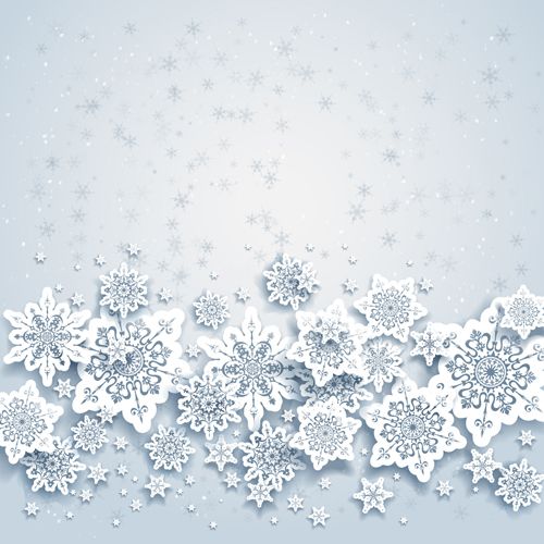 Beautiful snowflakes christmas backgrounds vector 02 - Vector ...