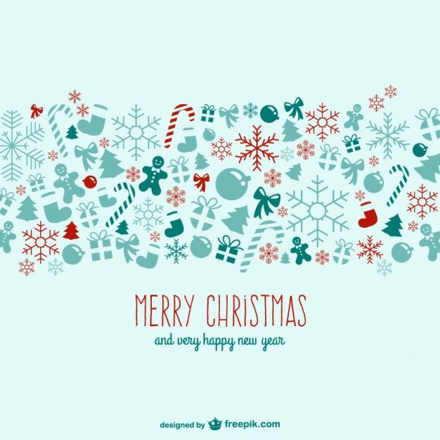 Vintage Christmas background Vector | Free Download