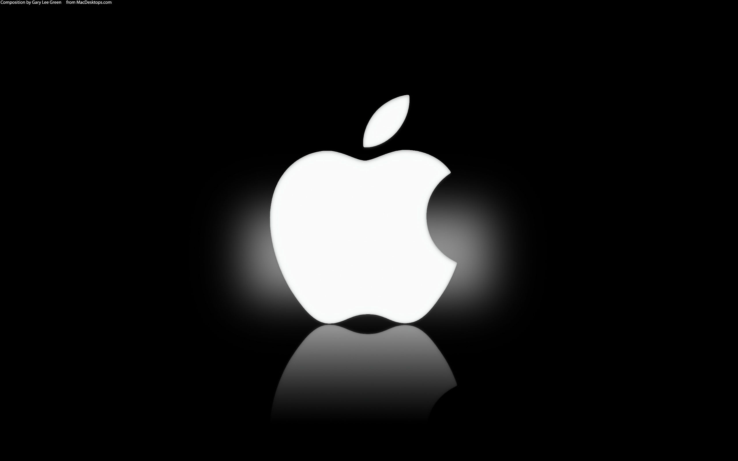 Desktop apple logo black background wallpaper